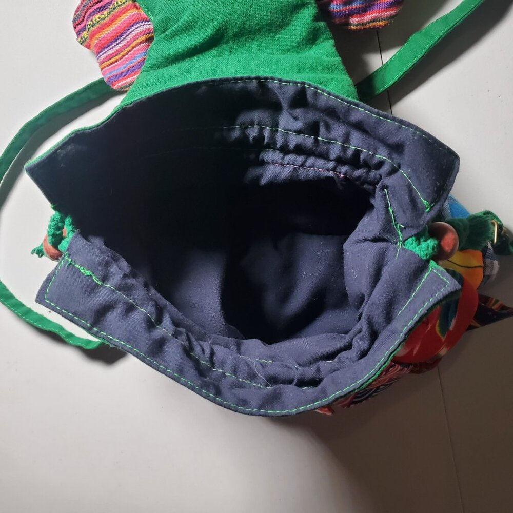 Elephant Patchwork/Quilted Small Backpack - No Ta… - image 8